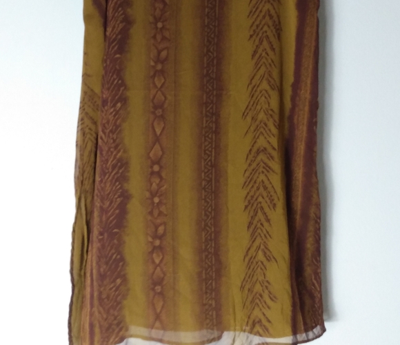 Kloz Studio 1X Tan Golden Midi Maxi Skirt Plus - Picture 8 of 8